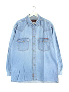 Marlboro 90s Vintage Jeans Hemd Blau XL (front image)