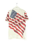 Vintage 00s U.S.A Motive Polo Weiß M (back image)