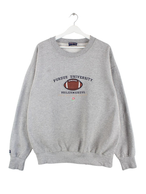 Jansport 90s Vintage Purdue Boilermakers Sweater Grau L