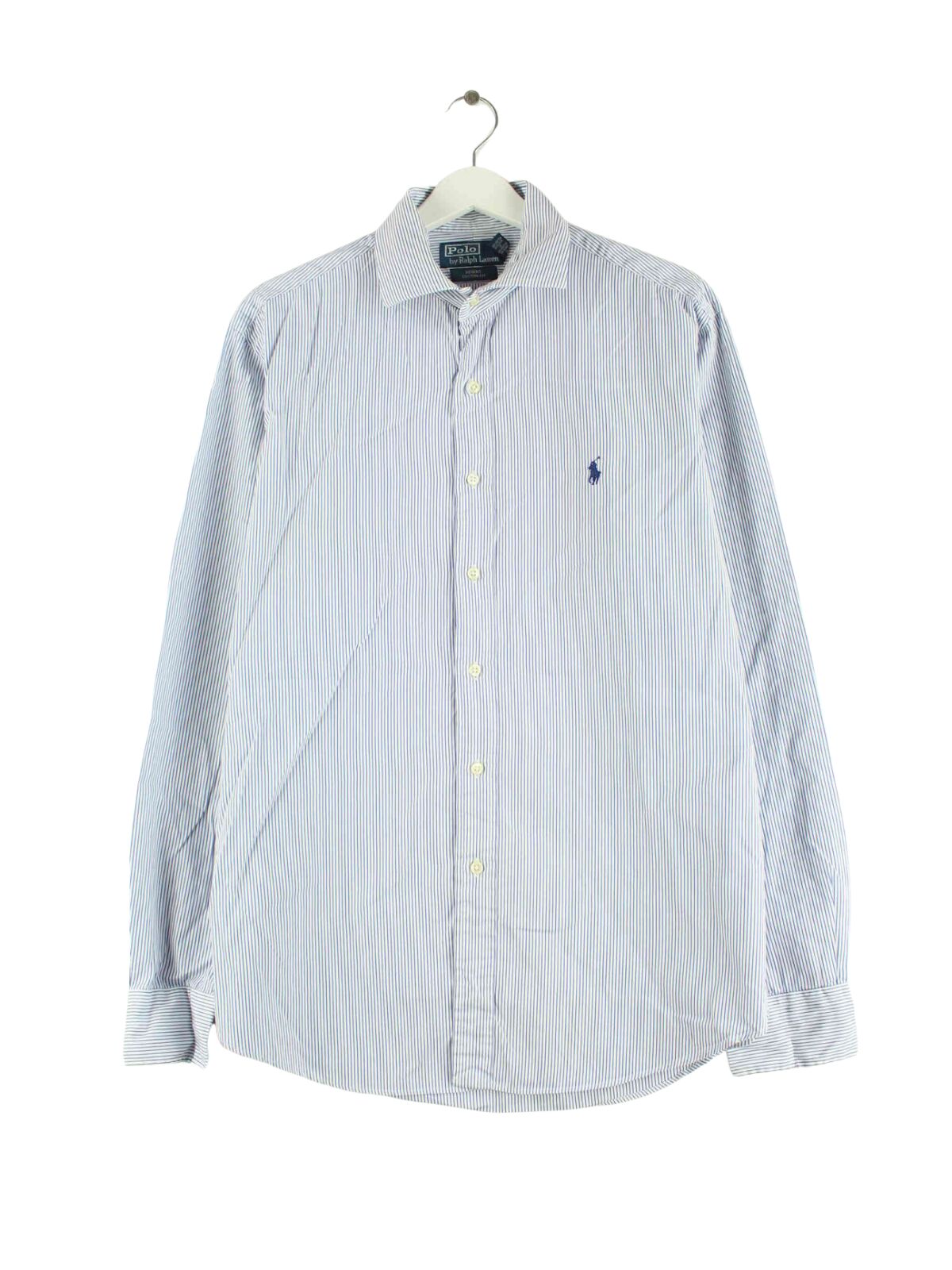 Ralph Lauren Regent Custom Fit Striped Hemd Blau L (front image)