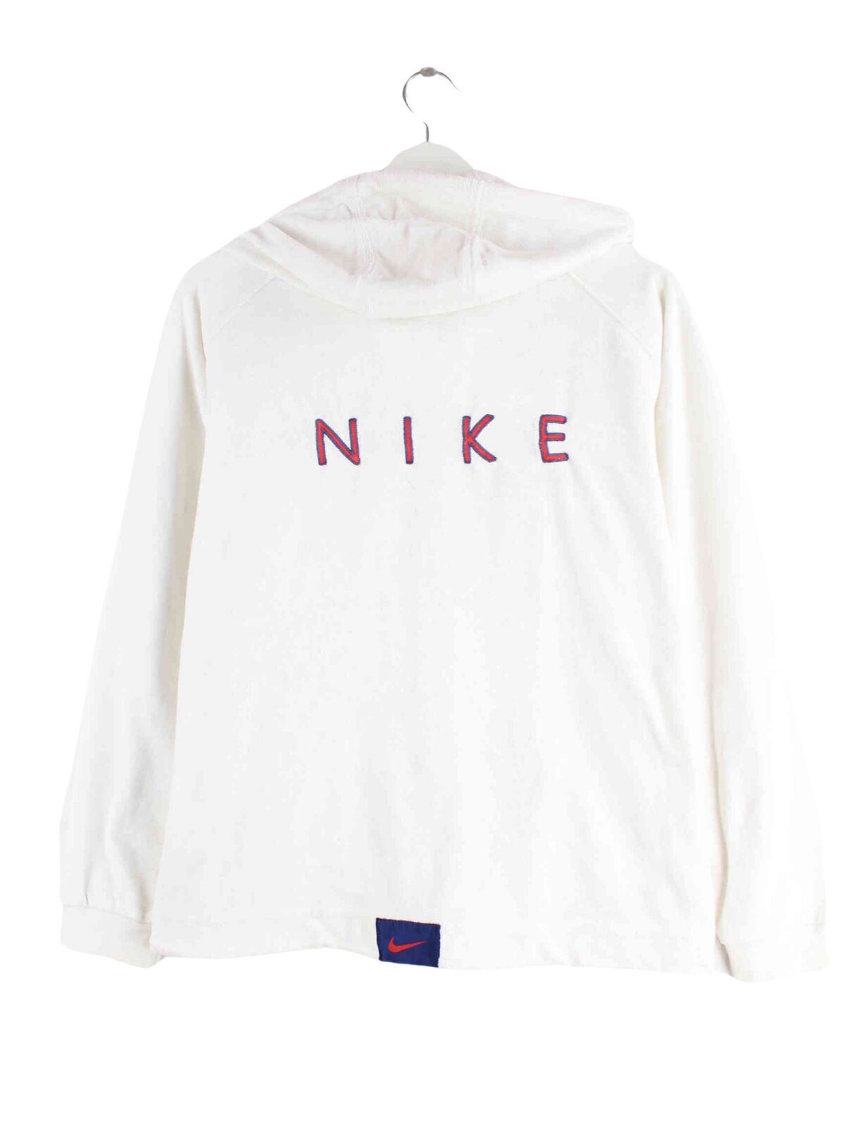 Nike 80s Vintage Embroidered Hoodie Weiß S (back image)