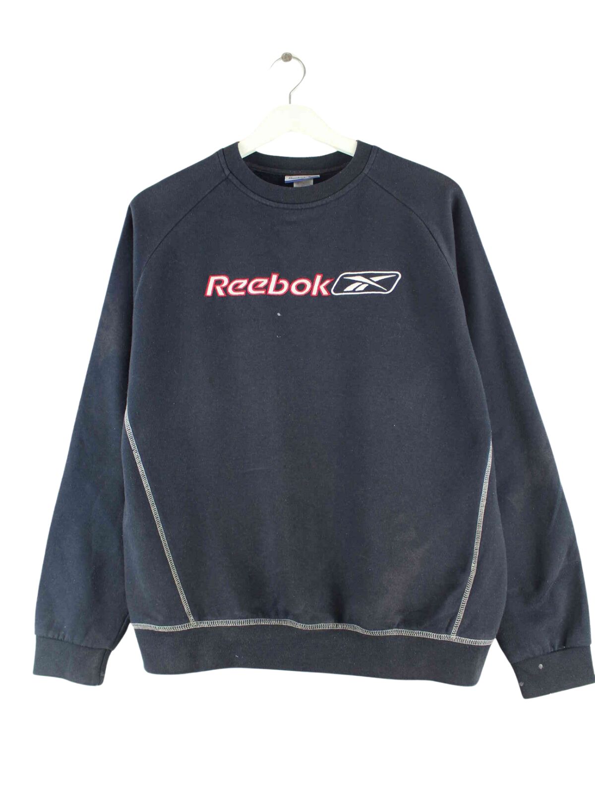 Reebok y2k Embroidered Logo Sweater Blau S (front image)