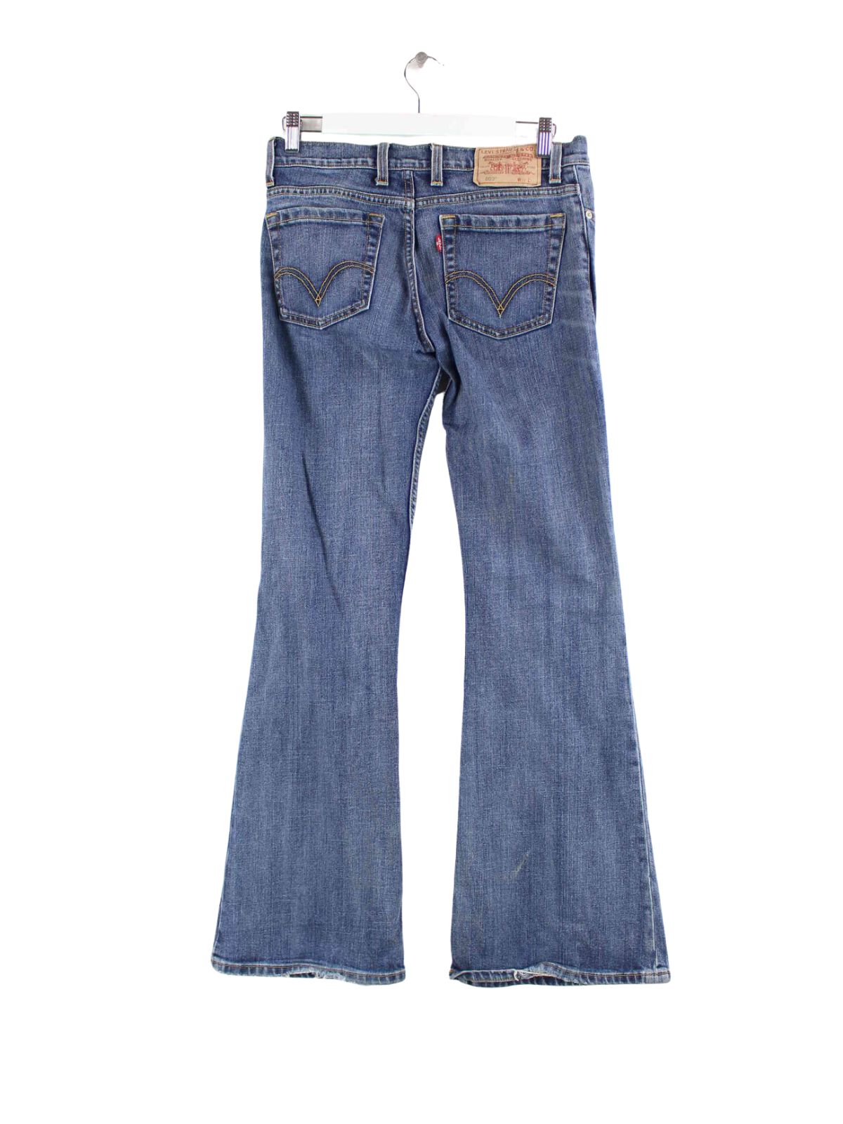 Levi's Damen 609 Schlag Jeans Blau W28 L32 (back image)