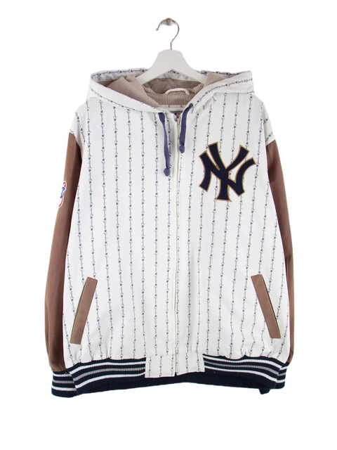 MLB Y2K New York Yankees Big Logo Jacke Weiß L