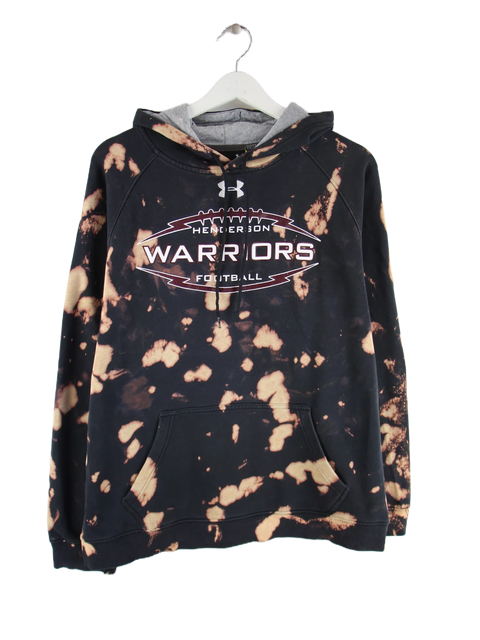 Under Armour Henderson Warriors Football Print Bleached Hoodie Schwarz L