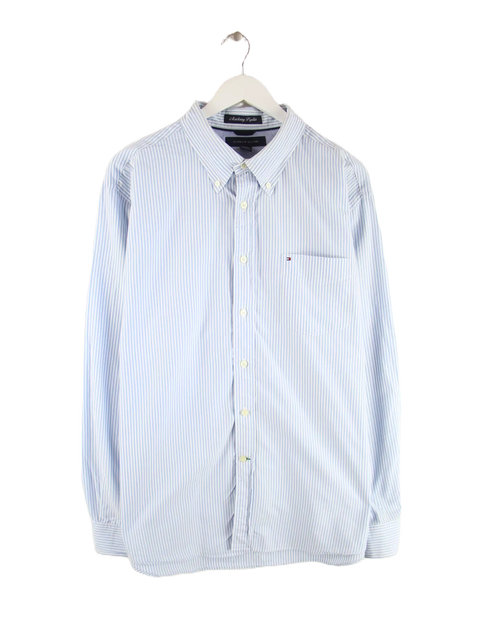 Tommy Hilfiger 00s Academy Poplin Hemd Blau XL