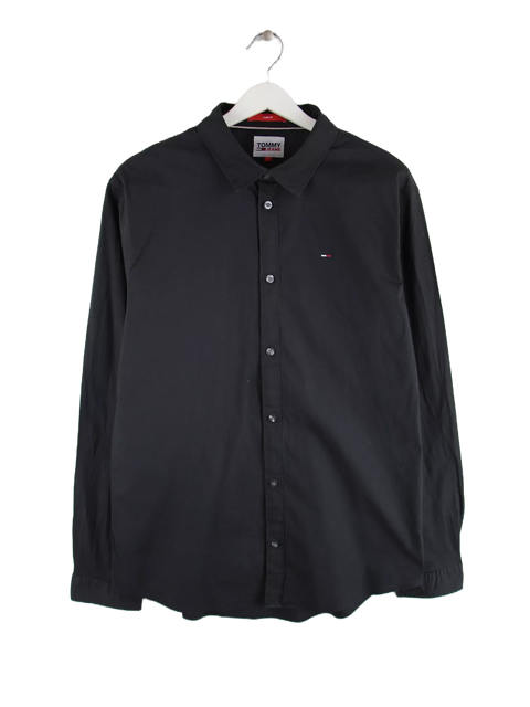 Tommy Hilfiger Slim Fit Hemd Schwarz XL