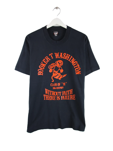 Screen Stars 90s Vintage Booker T Washington Reunion Print Single Stitch T-Shirt Schwarz XL