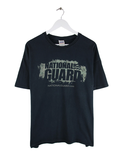 Gildan 00s Racing Print T-Shirt Schwarz XL