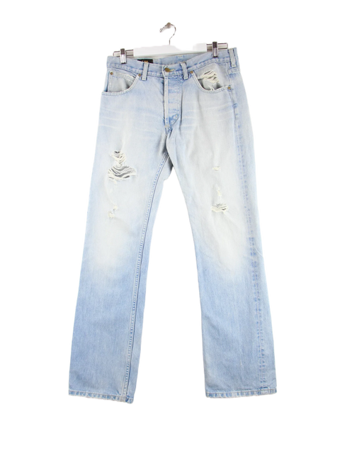 Lee 90s Vintage Distressed Jeans Blau W32 L34