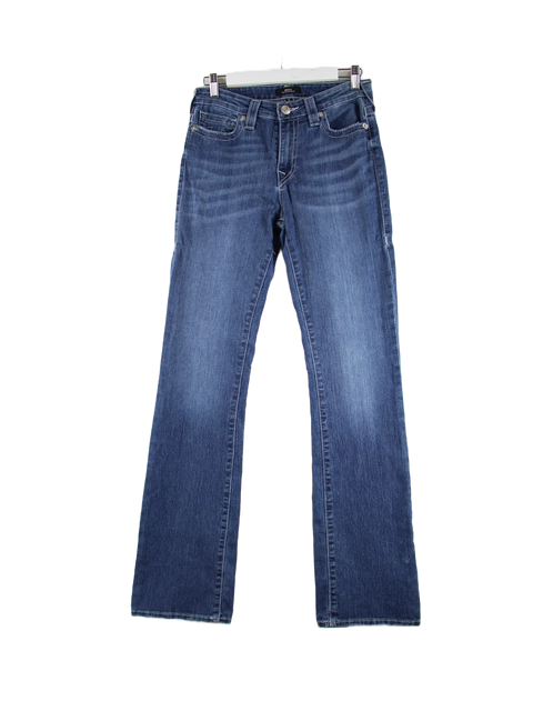 True Religion Y2K Becca Mid Rise Bootcut Damen Jeans Blau W28