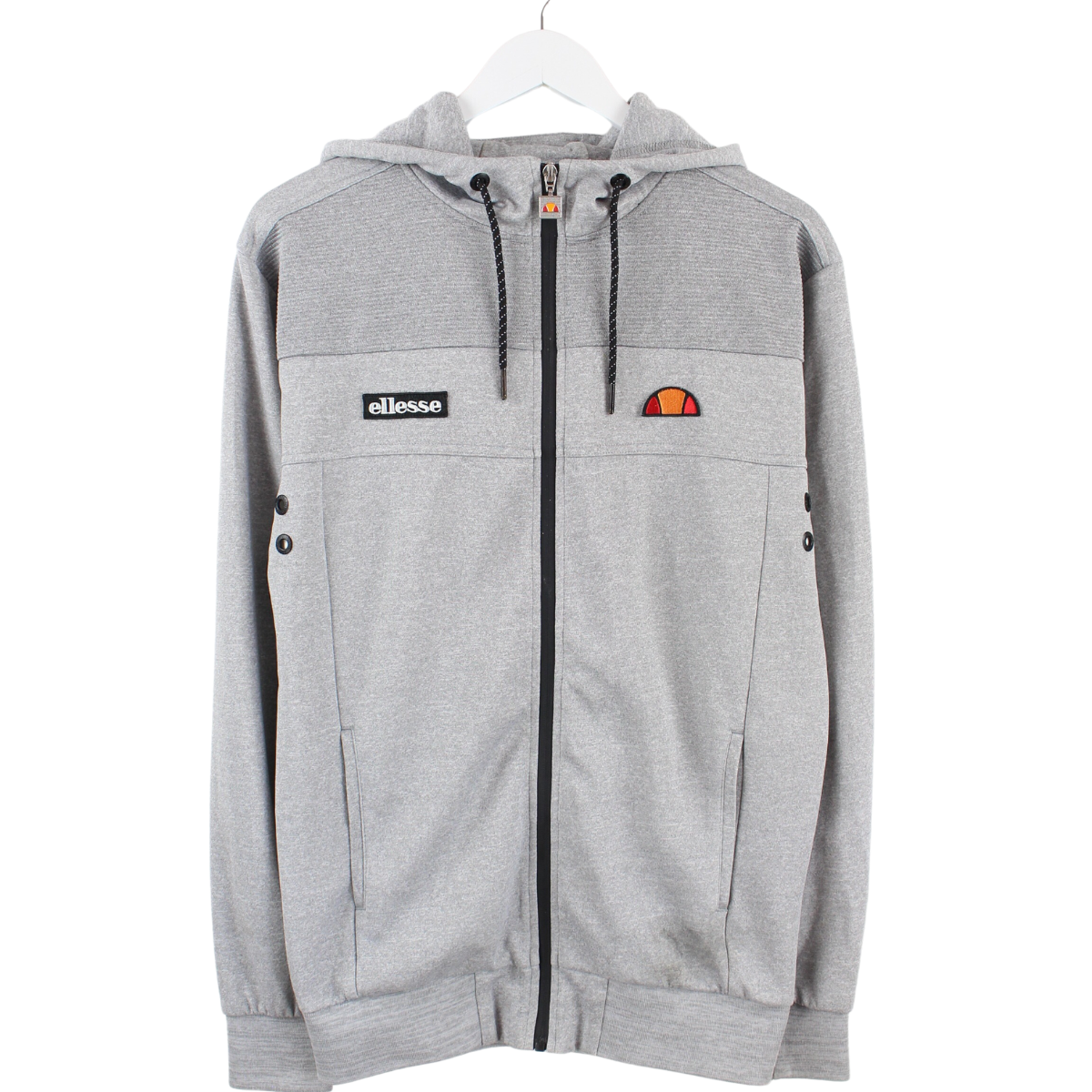 Grey ellesse zip up hoodie best sale