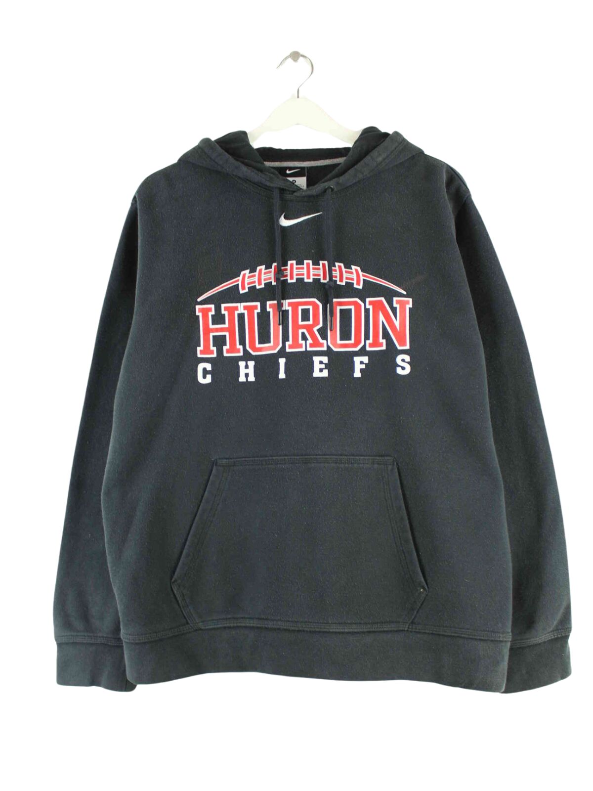 Nike Center Swoosh Huron Chiefs Print Hoodie Schwarz M (front image)