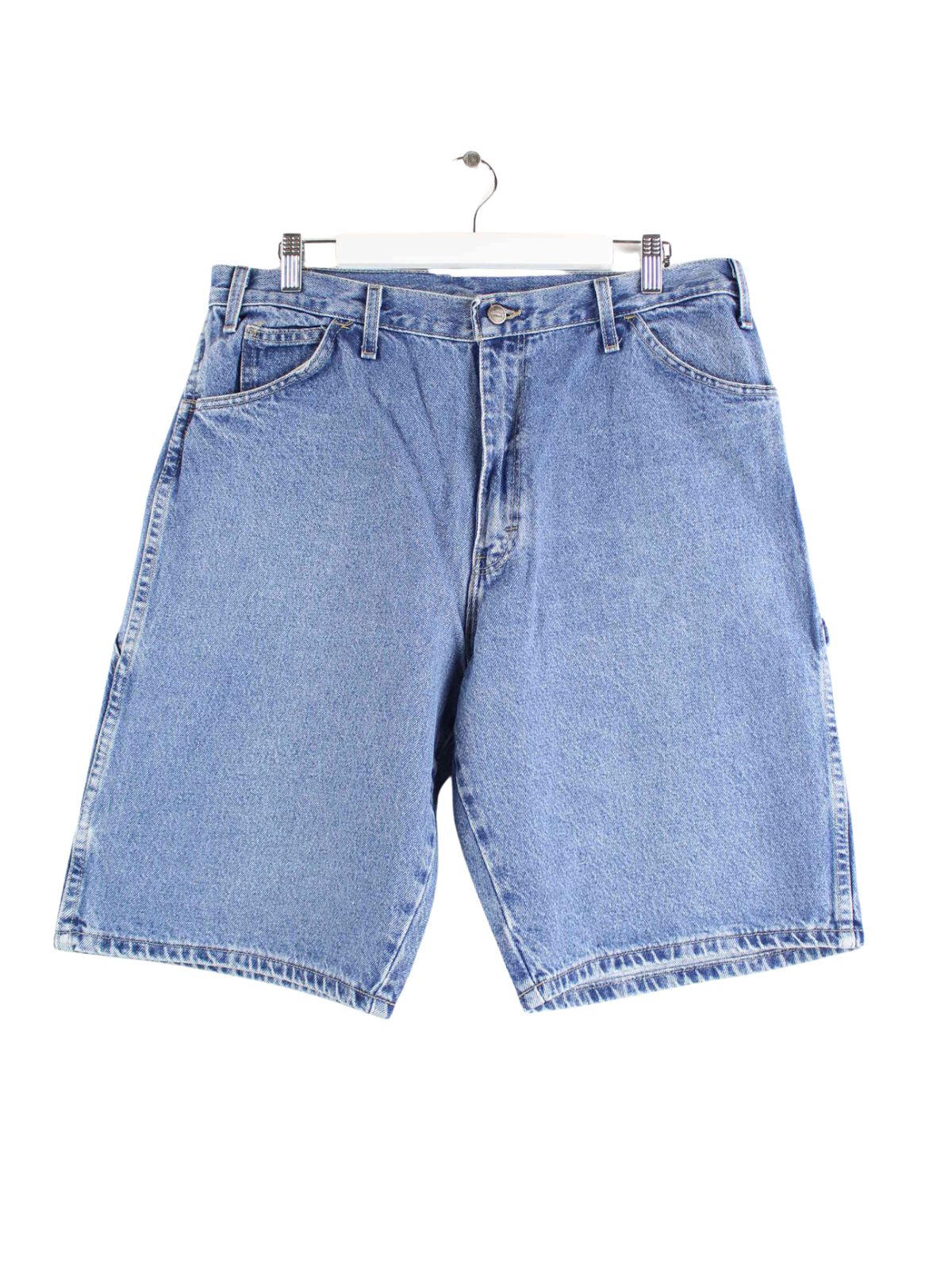 Dickies y2k Relaxed Fit Carpenter Jeans Shorts Blau (front image)