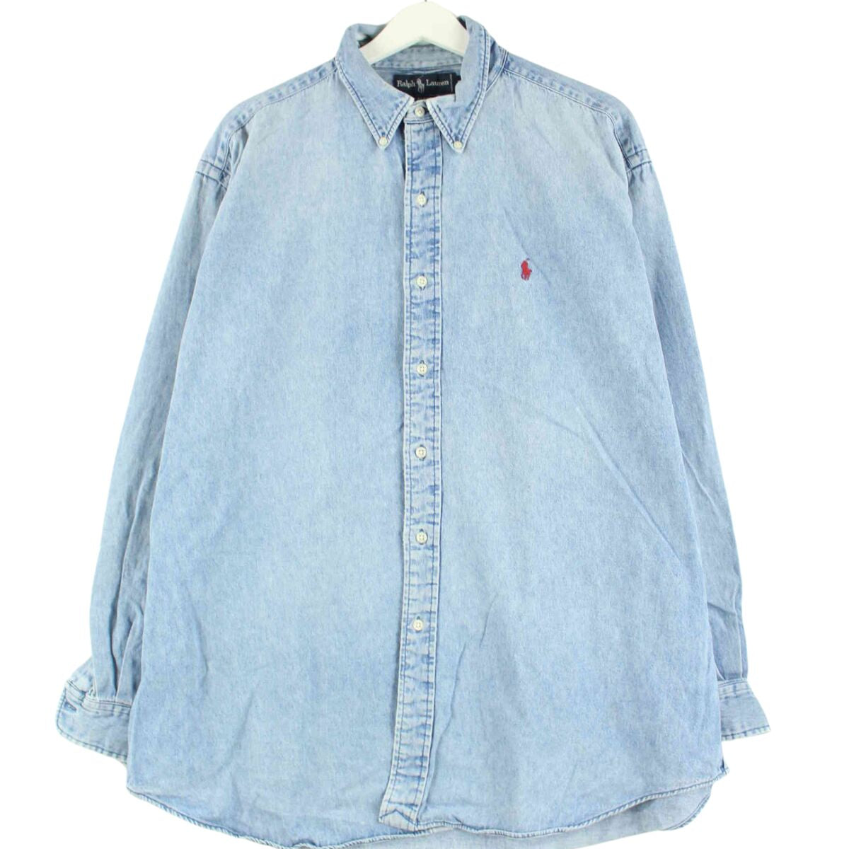 Ralph Lauren 90s Vintage Blaire Jeans Shirt Blue XL – Peeces