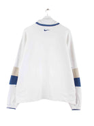 Nike 90s Vintage Embroidered Half Zip Sweater Weiß L (back image)