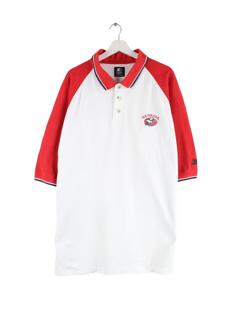 Starter 00s Georgia Bulldogs Polo Weiß 3XL
