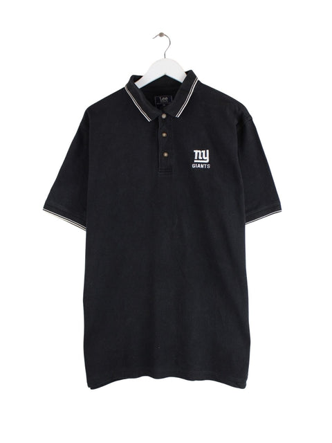 Lee 00s New York Giants Polo Schwarz L