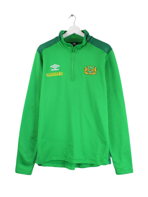 Umbro Lourdes Celtic Half Zip Sport Sweater Grün L
