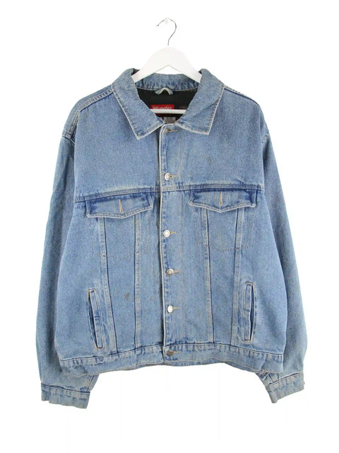 Wrangler 00s Painted veste en jean bleu XL
