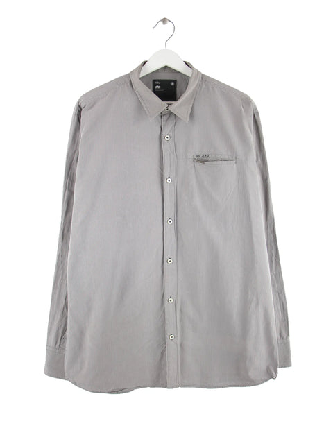 G-Star Stripe Hemd Grau XXL