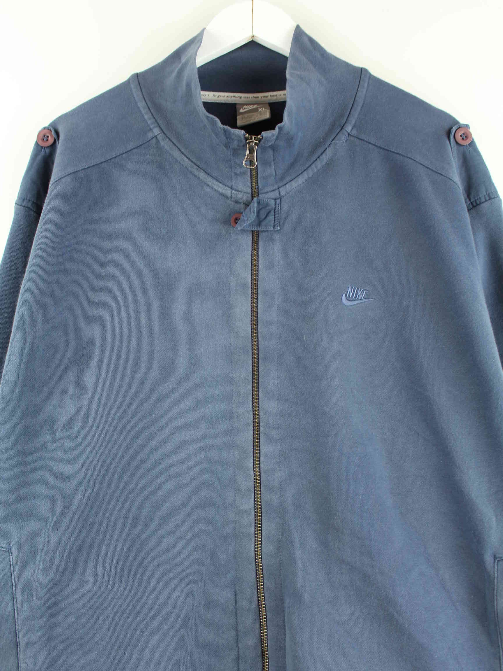 Nike y2k Print Sweatjacke Blau XL (detail image 1)