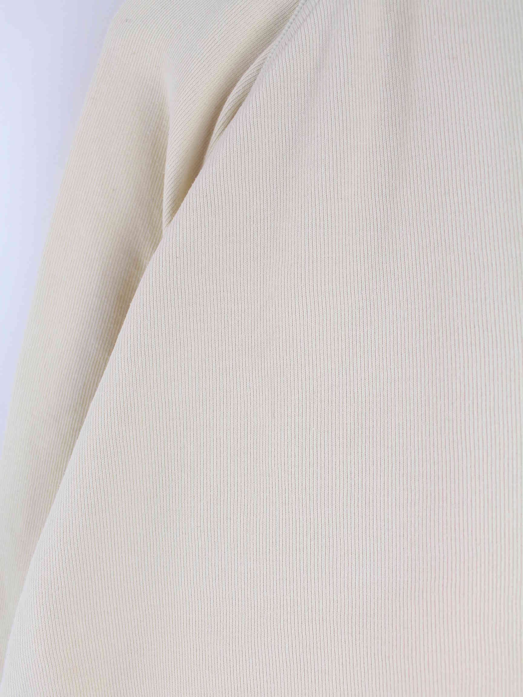 Adidas 90s Vintage Embroidered Half Zip Sweater Beige XXL (detail image 3)