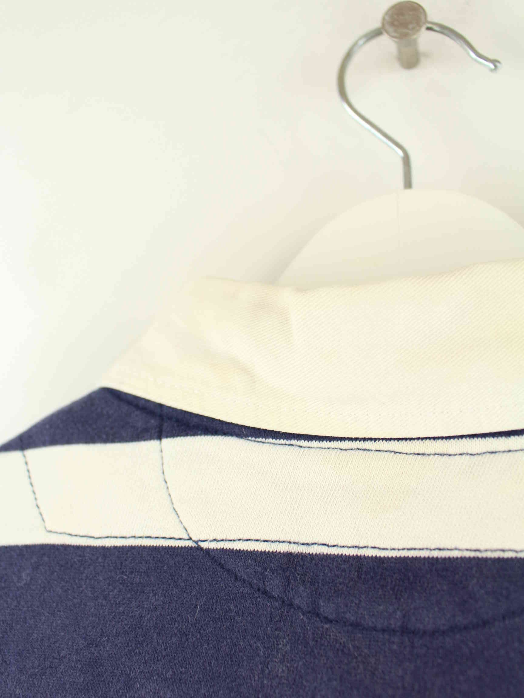 Ralph Lauren 90s Vintage Striped Polo Sweater Blau XL (detail image 5)