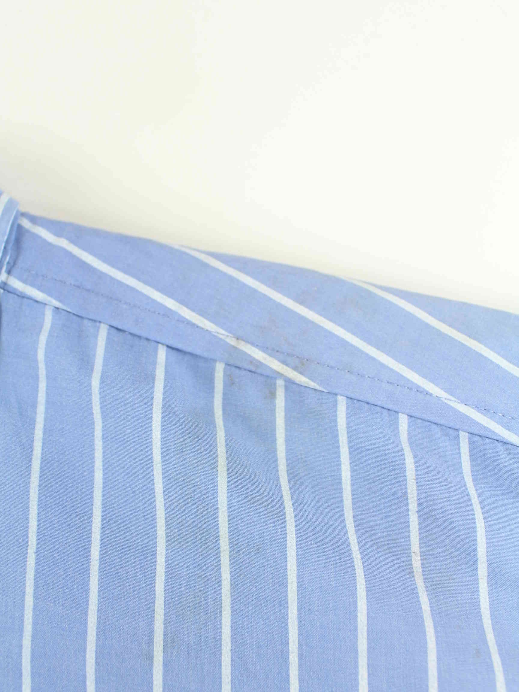 Tommy Hilfiger y2k Striped Short Sleeve Hemd Blau XL (detail image 5)