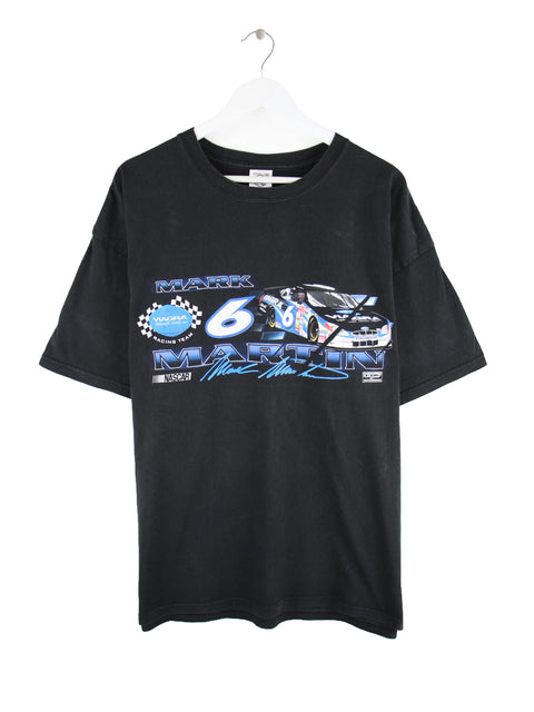 Delta 00s Nascar Mark Martin Viagra Racing Print T-Shirt Schwarz XXL