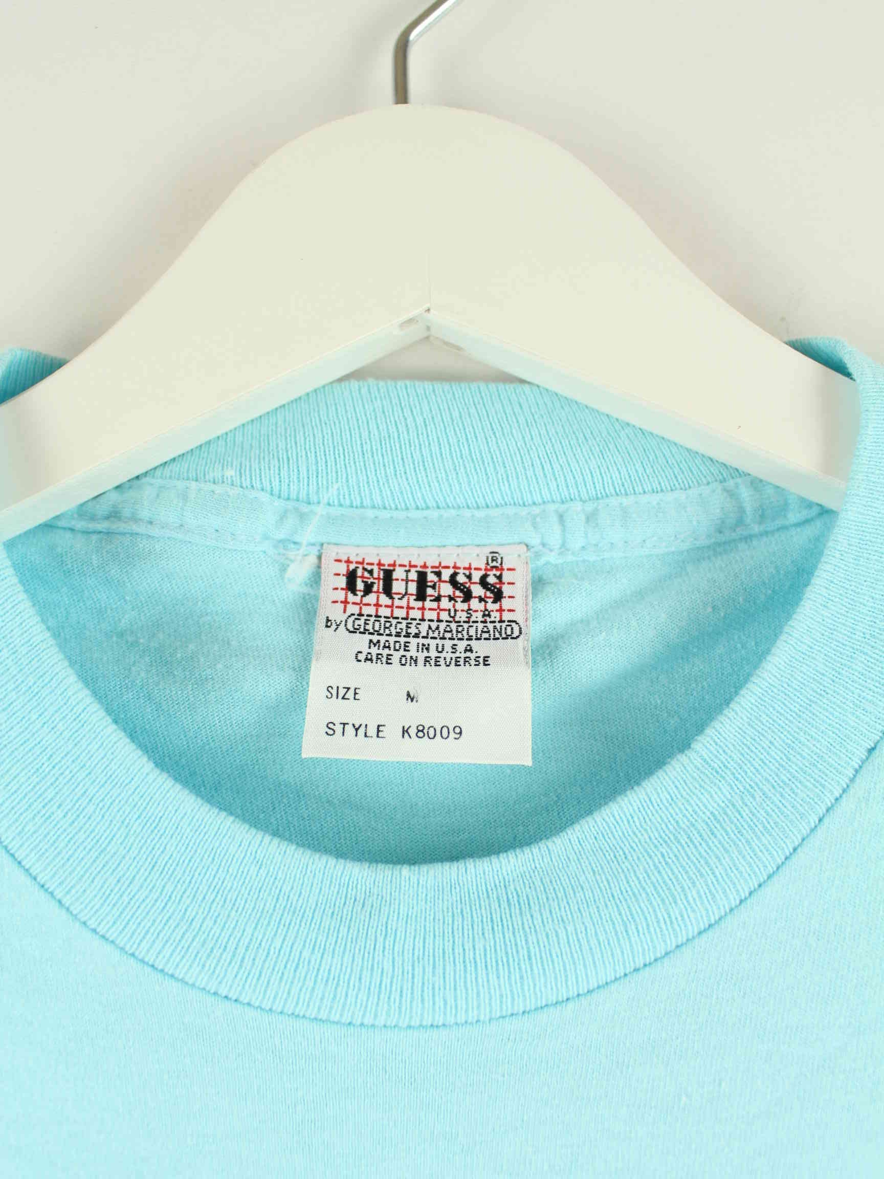 Guess 1992 Print Single Stitch T-Shirt Blau M (detail image 2)