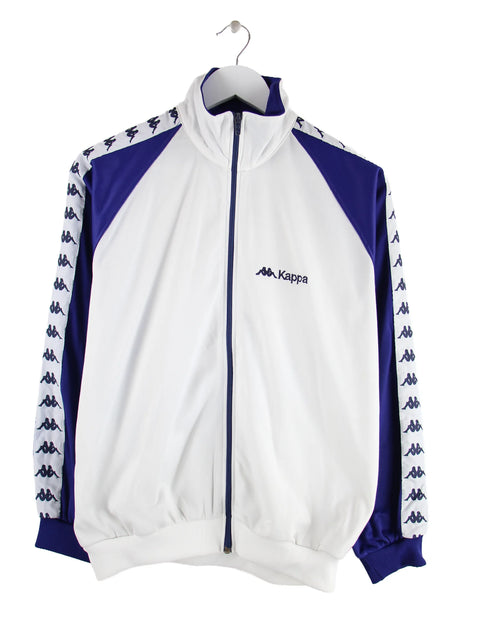 Kappa Damen 90s Vintage Tape Trainingsjacke Weiß S