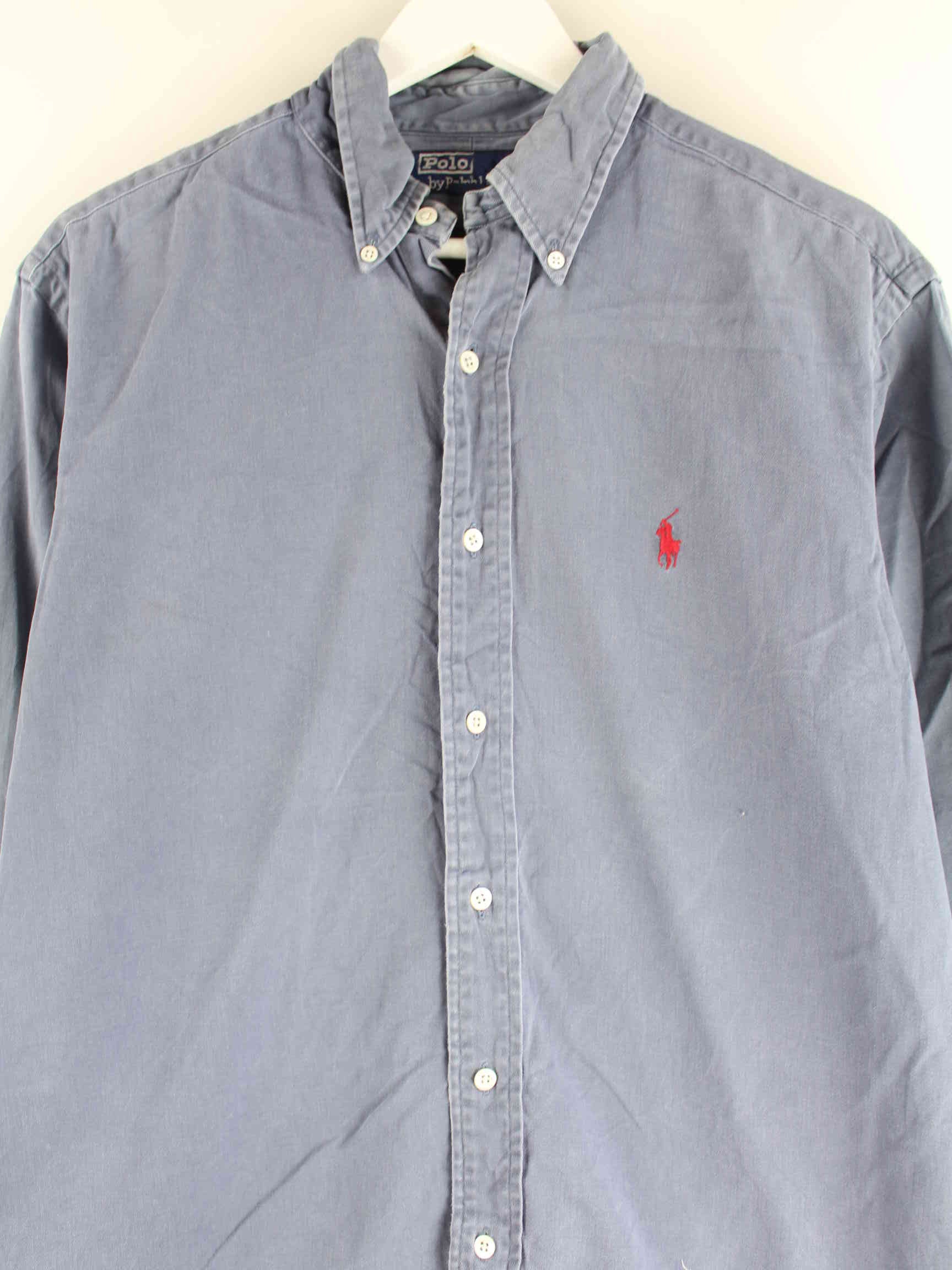 Ralph Lauren 90s Vintage Hemd Blau L (detail image 1)