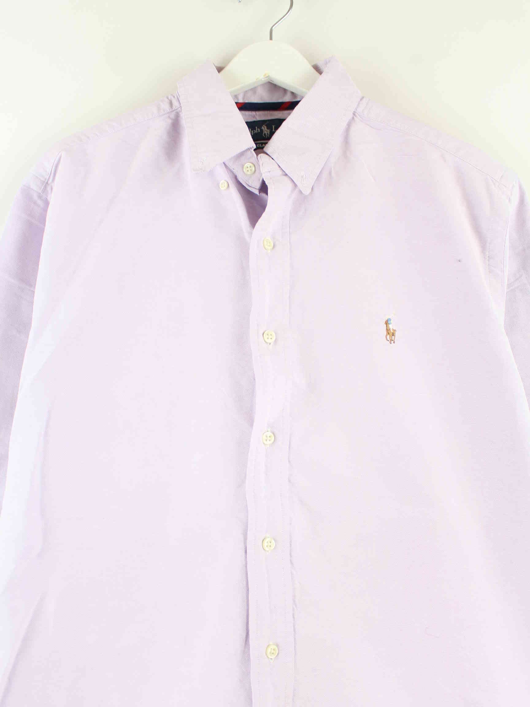 Ralph Lauren 90s Vintage Classic Fit Hemd Lila L (detail image 1)