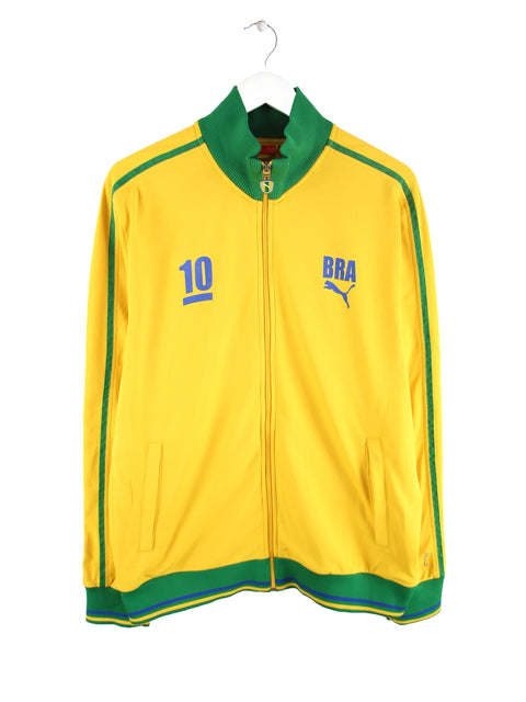 Puma #10 Pele Brazil Trainingsjacke Gelb L
