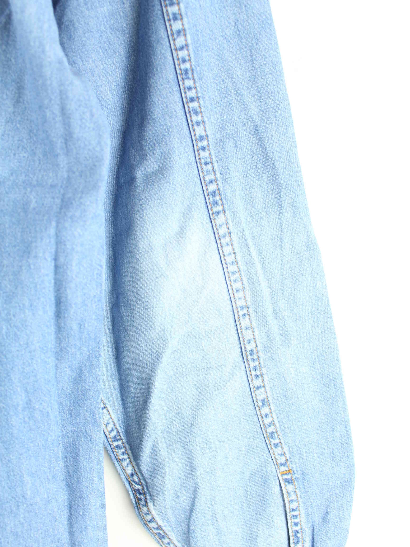 Marlboro 90s Vintage Jeans Hemd Blau XL (detail image 4)