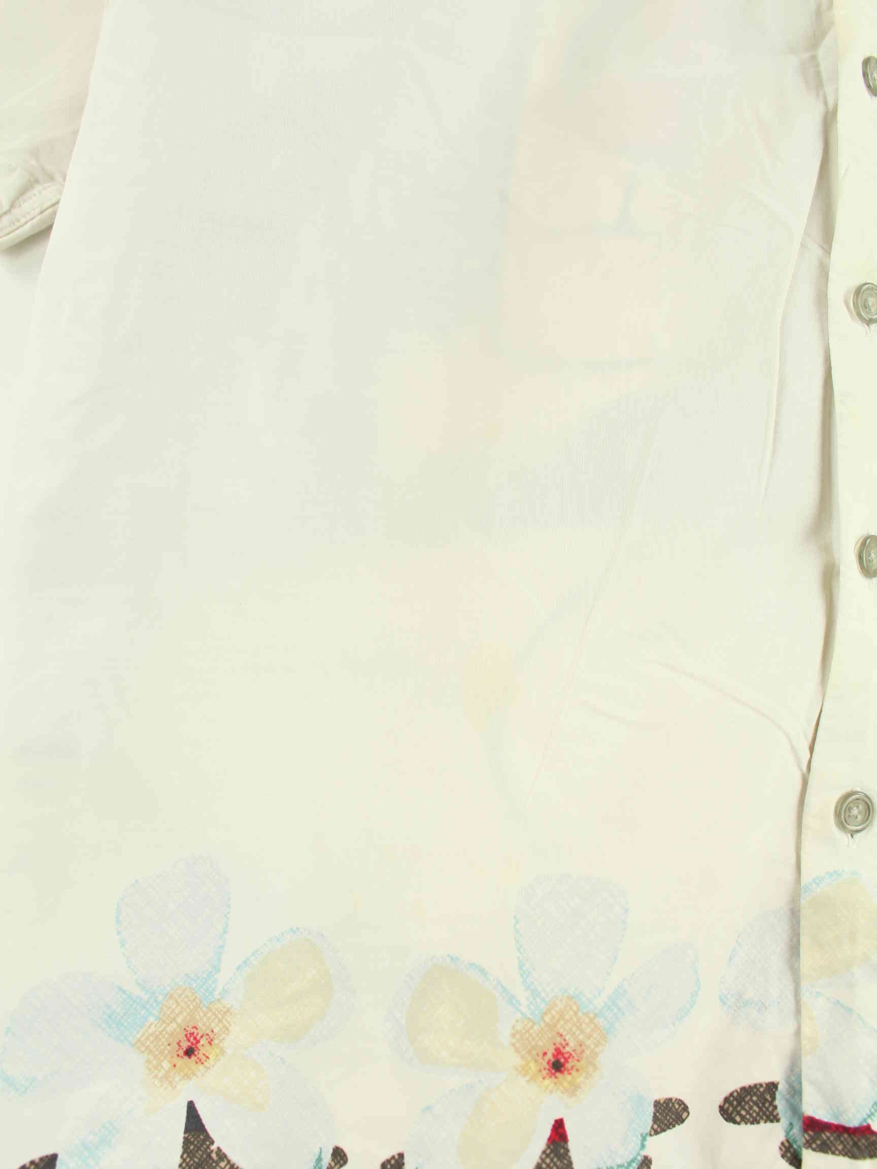 Old Navy 90s Vintage Print Hawaii Hemd Weiß XL (detail image 7)