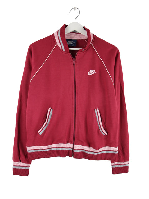 Nike Damen 80s Vintage Blue Tag Sweatjacke Rot L