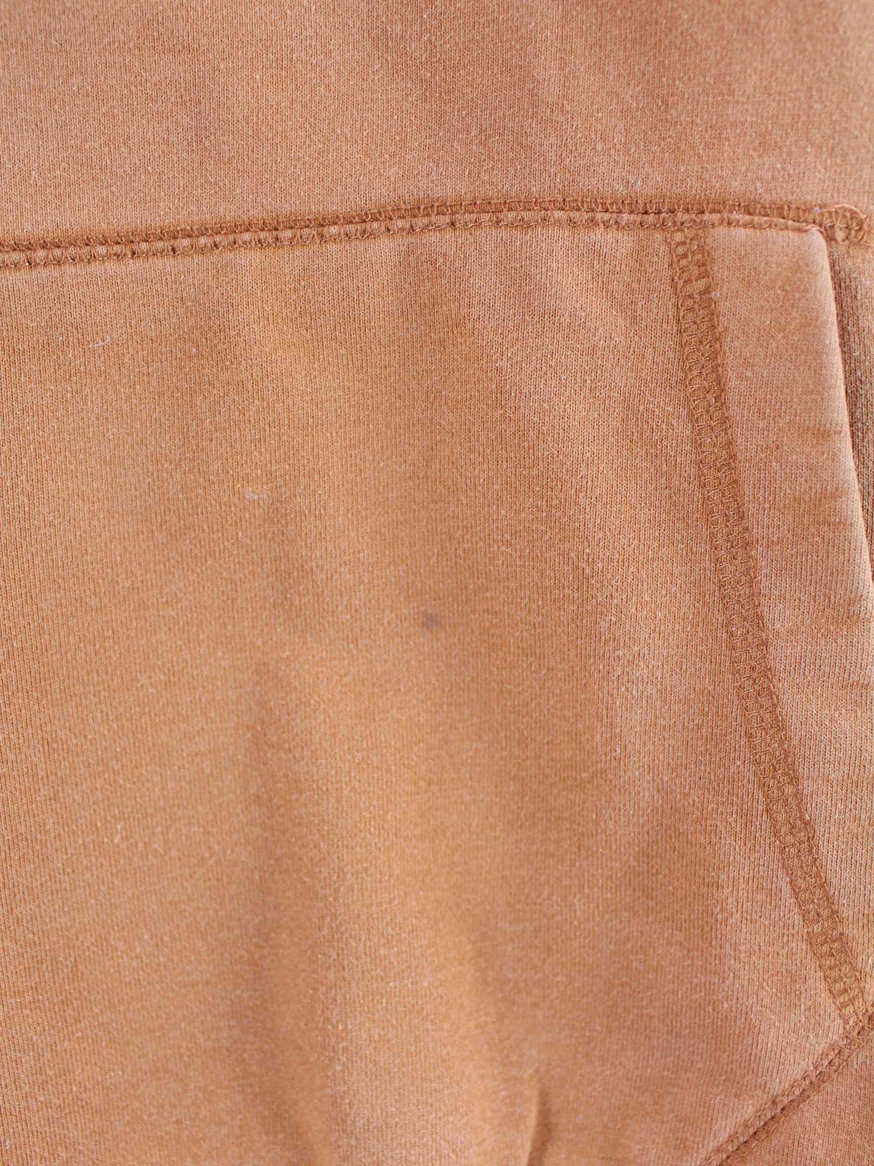 Vintage 90s Embroidered Heavy Hoodie Braun XXL (detail image 3)