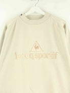Le Coq Sportif 90s Vintage Embroidered Sweater Beige L (detail image 1)