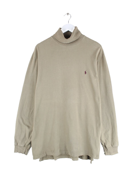 Ralph Lauren 00s Turtleneck Sweatshirt Braun XXL