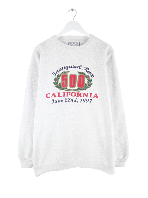 Santee 1997 Vintage Race Print Sweater Grau XL
