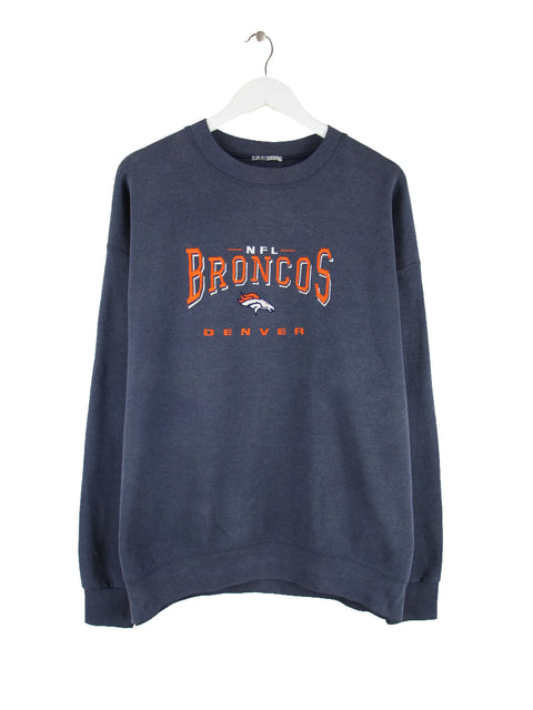 NFL 00s Denver Broncos Sweater Blau XL