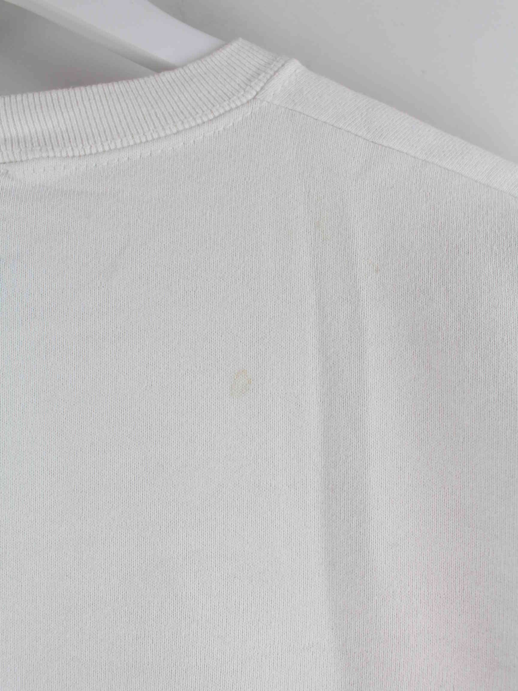 Fruit of the Loom 90s New York Print Heavy Cotton Sweater Weiß L (detail image 3)