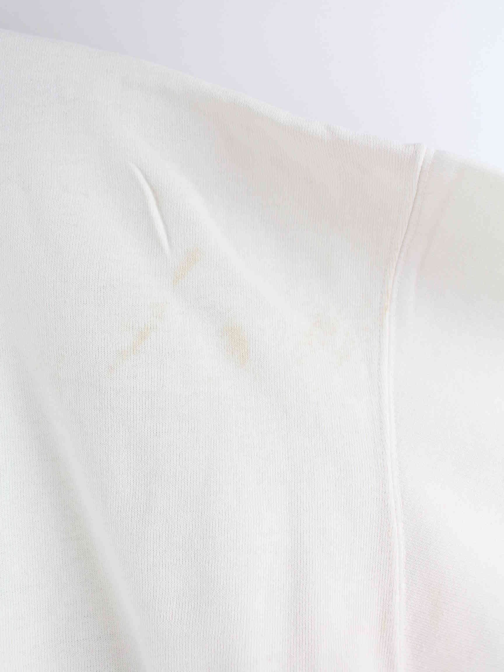 Vintage 90s Cleveland Print Sweater Weiß L (detail image 6)