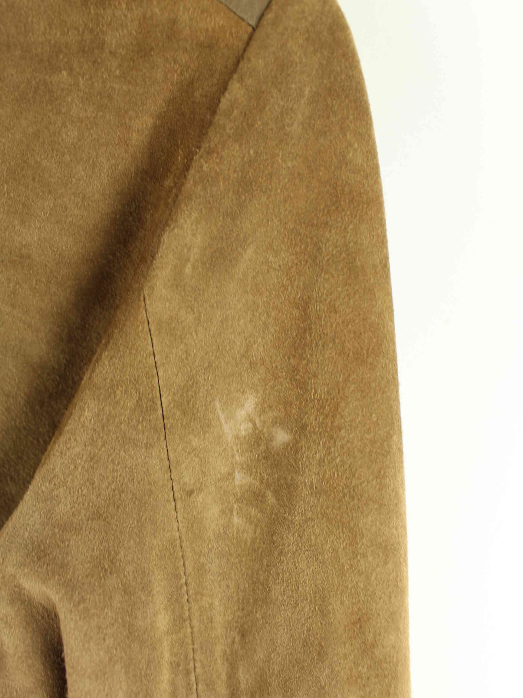 Max & Co Damen 90s Vintage Wildleder Bomber Jacke Braun M (detail image 5)