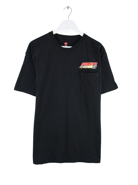 Hanes Hughes Engines Print T-Shirt Schwarz XL