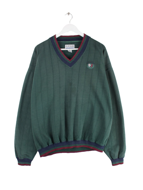 Gear for Sports 90s Vintage Astoria V-Neck Sweater Grün XL