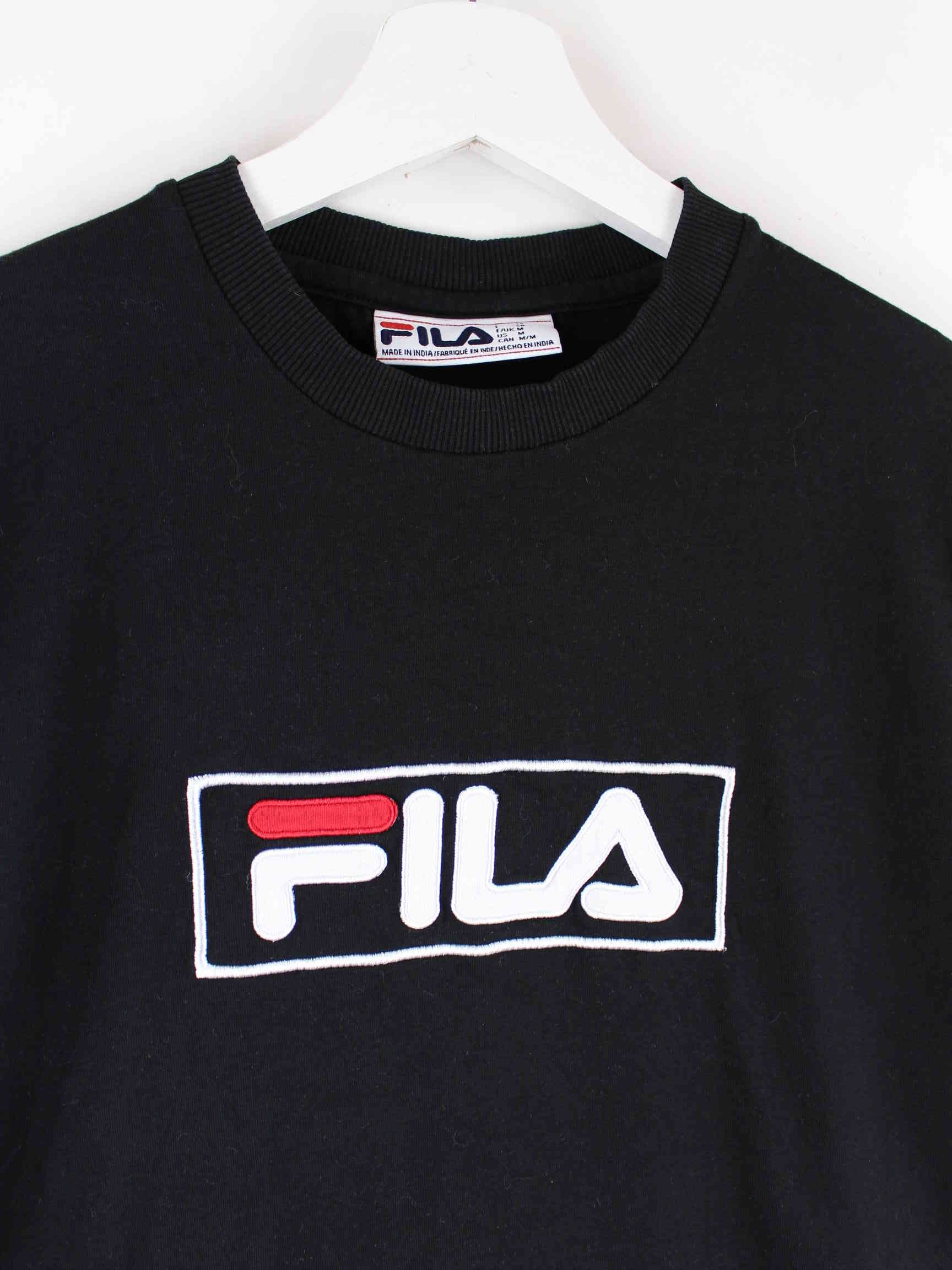 Fila Embroidered Logo T-Shirt Schwarz M (detail image 1)