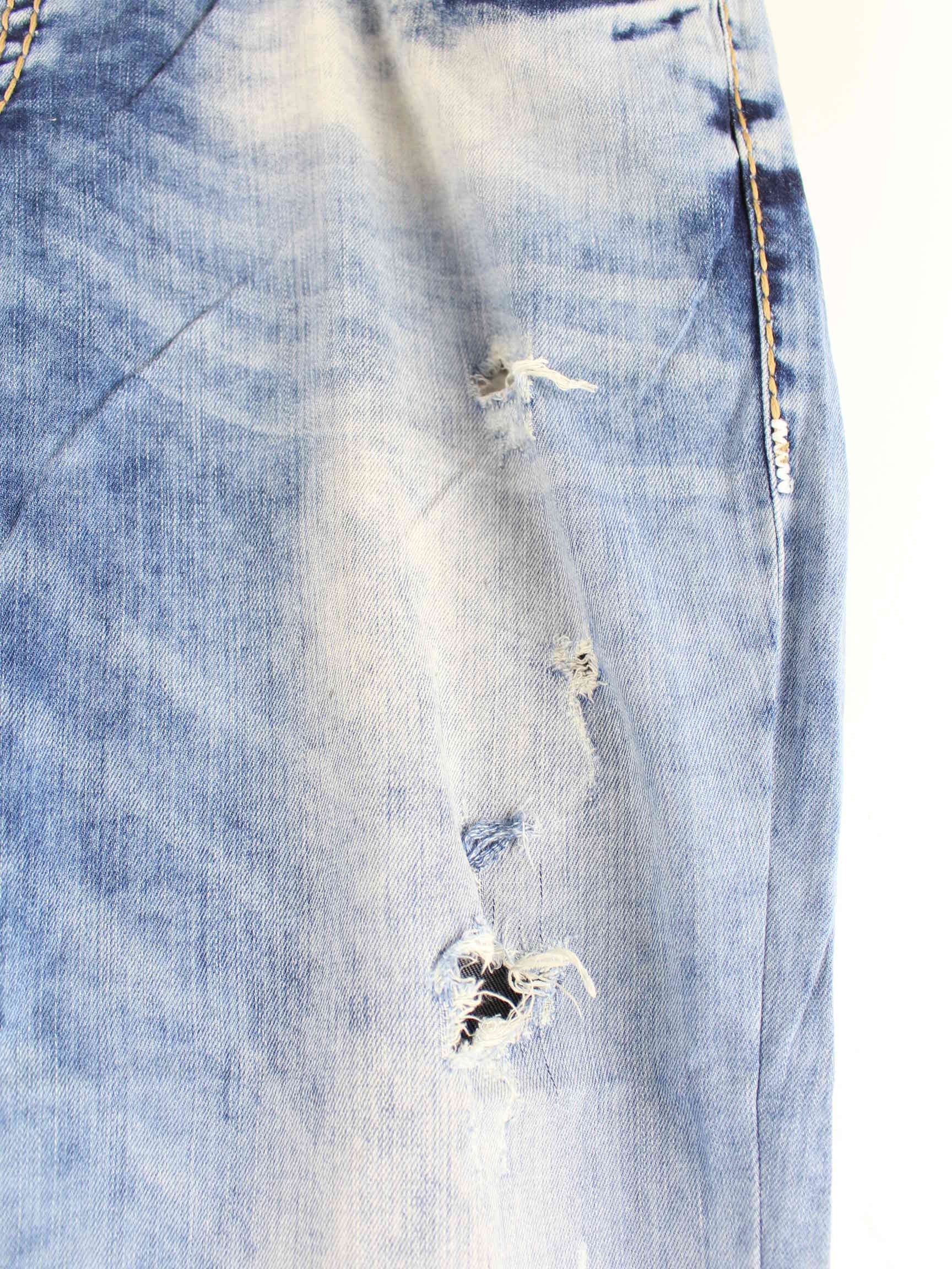 True Religion y2k Embroidered Straight Jeans Blau (detail image 2)